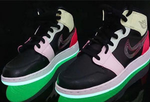 AJ1 Mid“Glow in the dark”实物图曝光 AJ1 Mid“Glow in the dark”什么时候发售